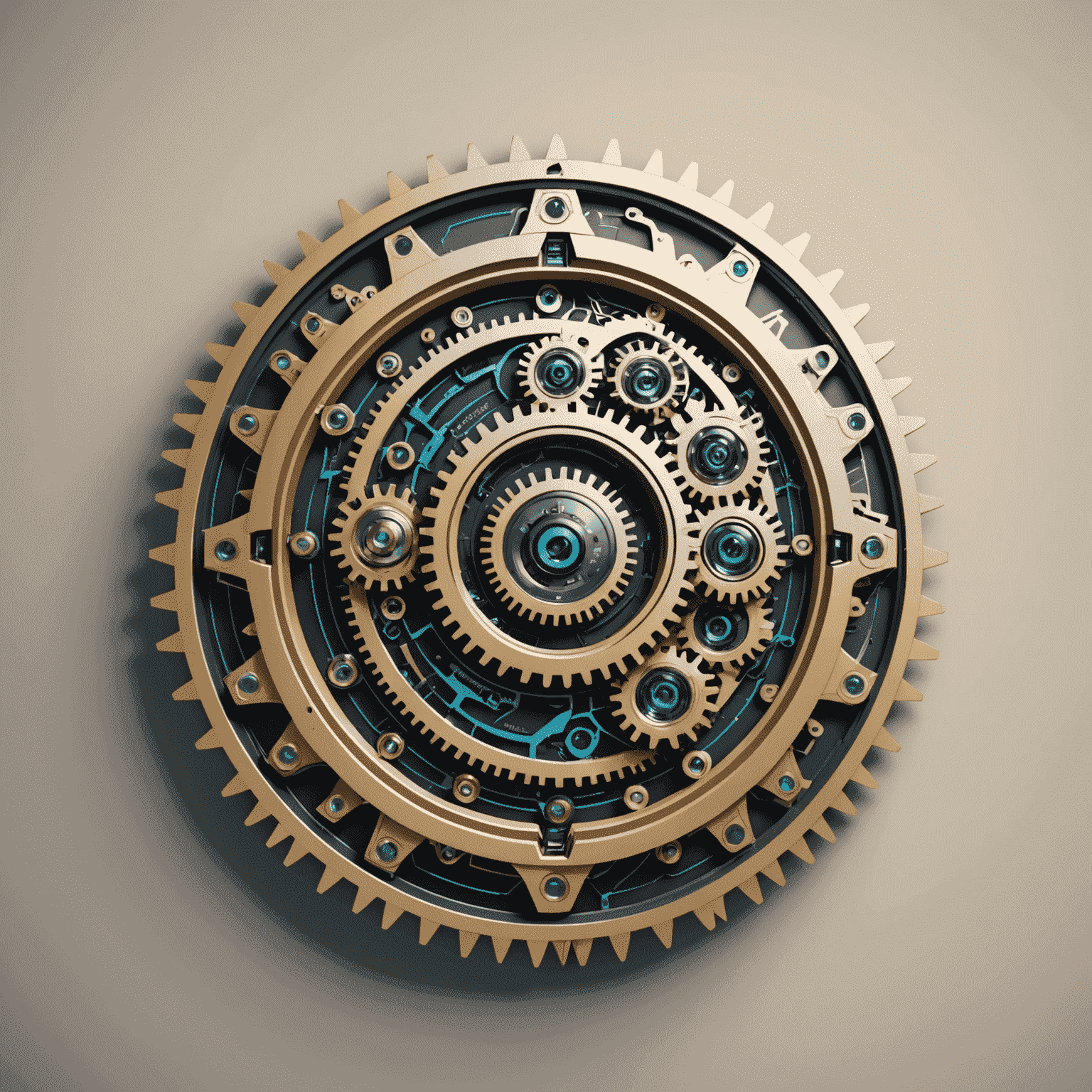 Automation Summit Logo - A futuristic design combining gears and circuit patterns