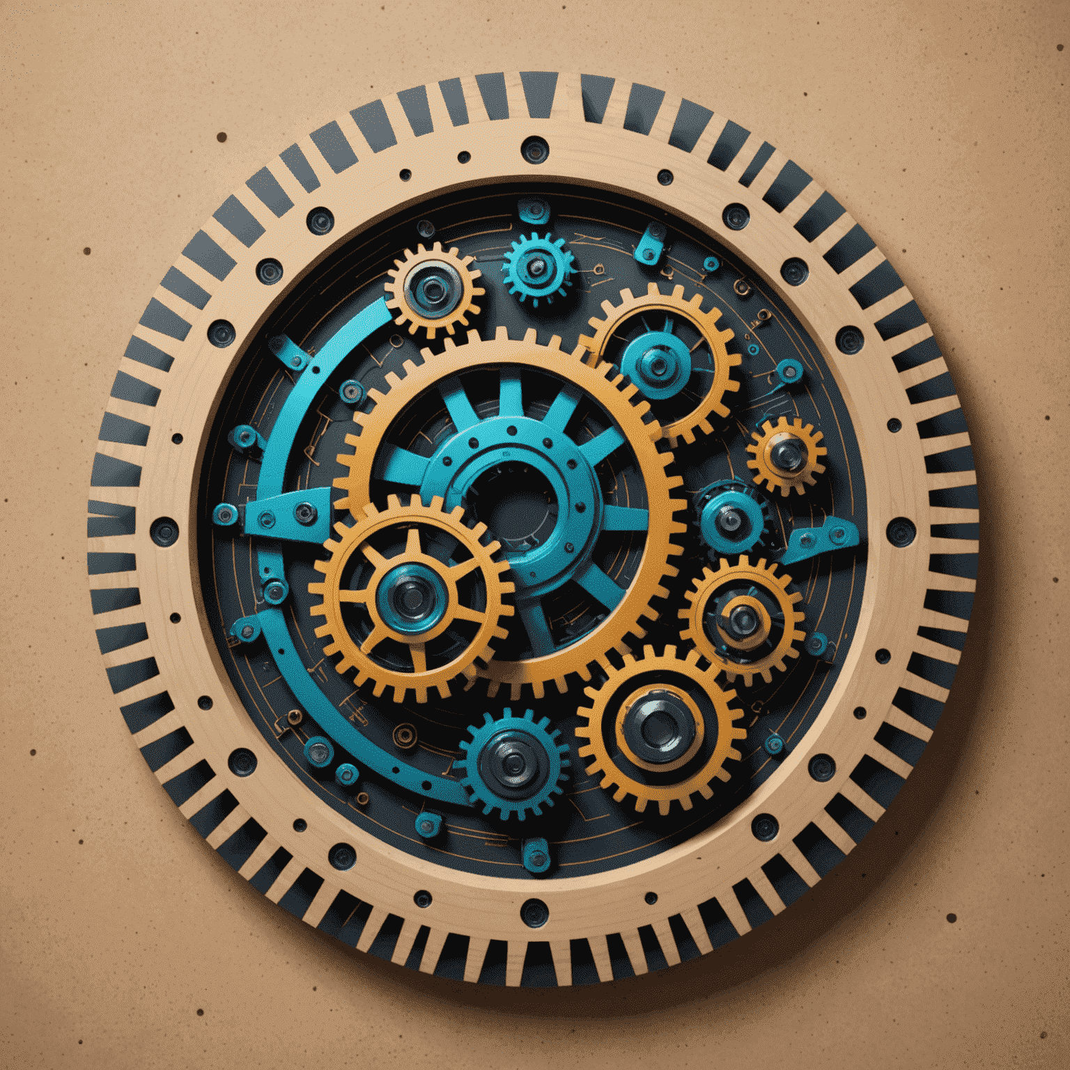 Automation Summit Logo - A futuristic design combining gears and circuit patterns