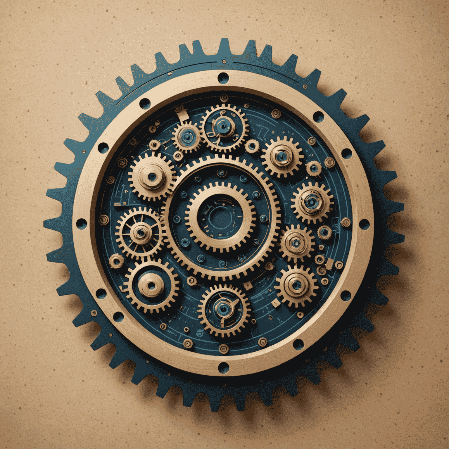 Automation Summit Logo - A futuristic design combining gears and circuit patterns