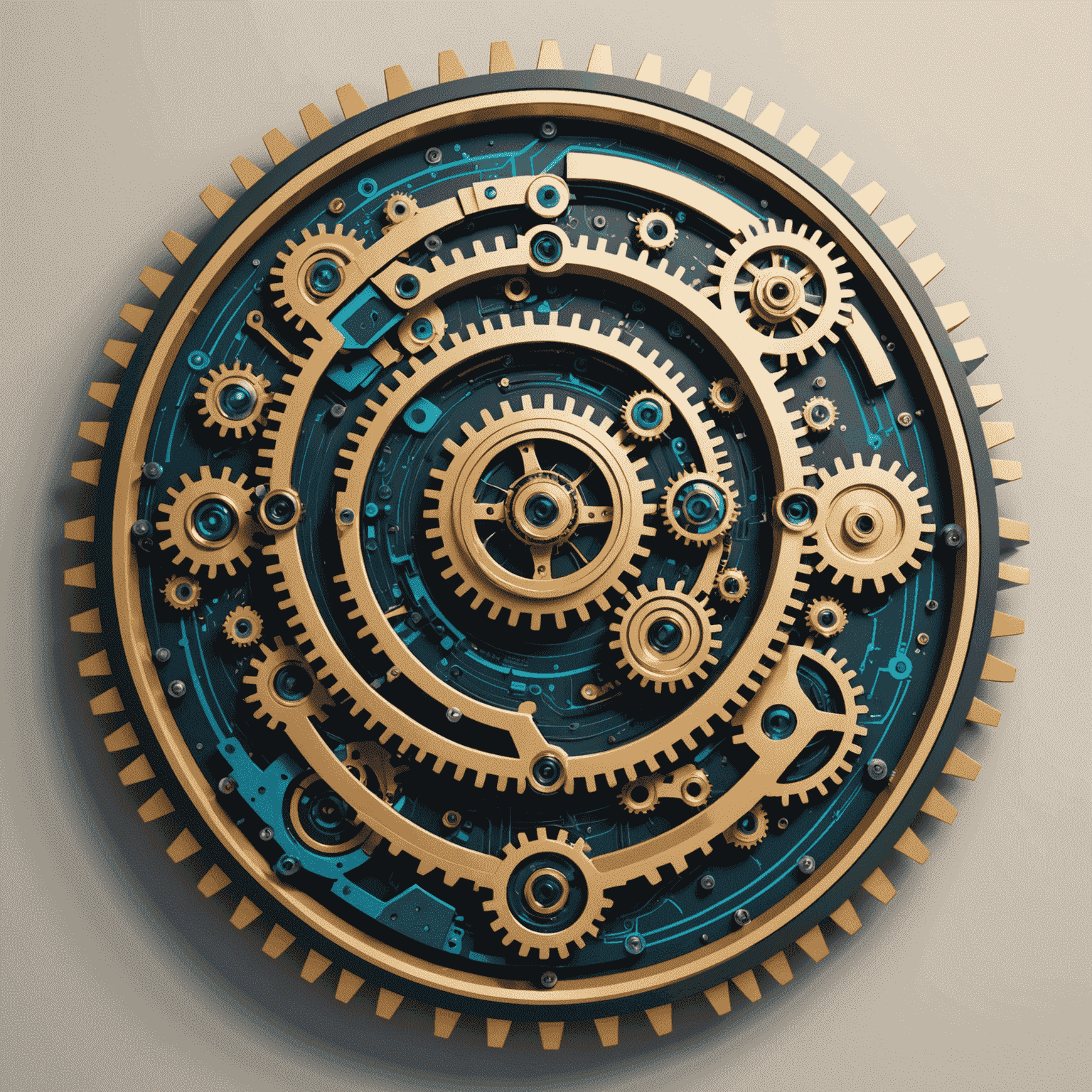 Automation Summit Logo - A futuristic design combining gears and circuit patterns