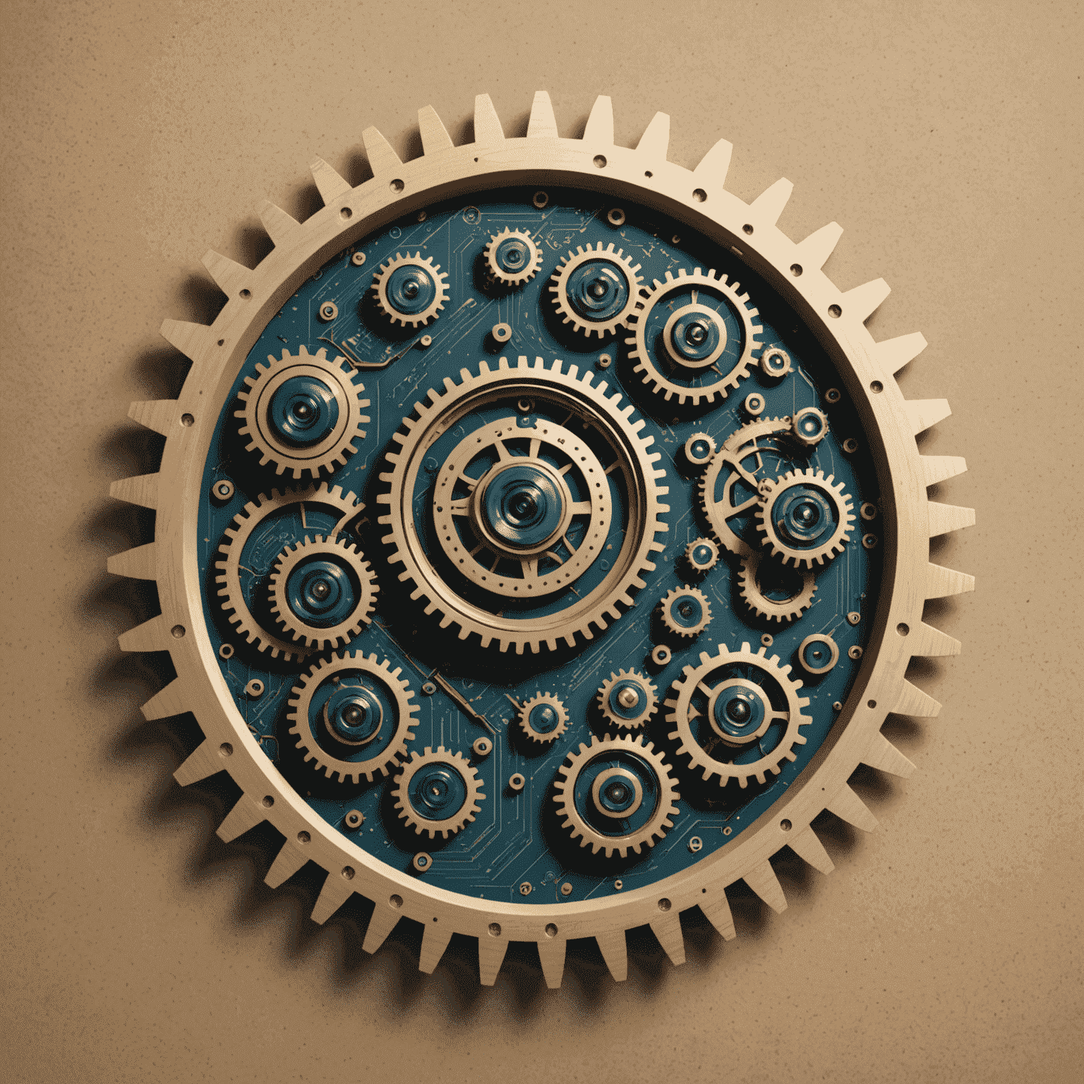 Automation Summit Logo - A futuristic design combining gears and circuit patterns